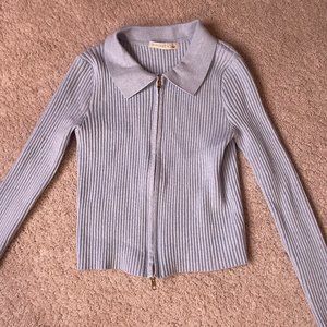 O. Vianca Baby Doll Crop Sweater Size S